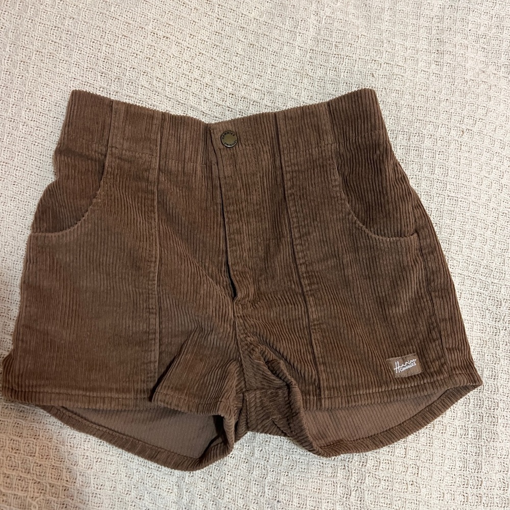 Brown Corduroy Shorts